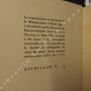 La métamorphose d'Ovide figurée. OVIDE