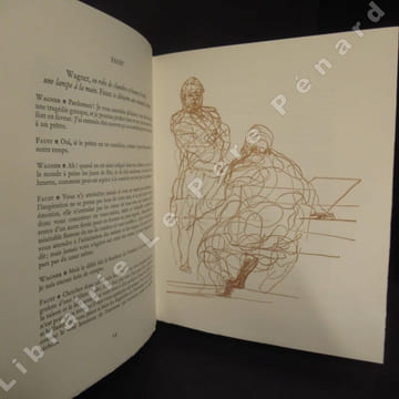 Faust et Le Second Faust. GOETHE - Traduction de Gérard de Nerval - Lithographies et dessins originaux de Claude Weisbuch