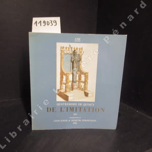 De l'imitation. Essai sur la nature, le but et les moyens de l'imitation dans les beaux-arts.