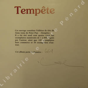 Peter Pan. Tome 3 : Tempête (Tirage de tête)