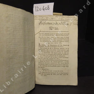 Recueil des Actes Administratifs de la Préfecture. Archives Communales. Bulletin administratif année 1812 : Du N° 50 au N° 91