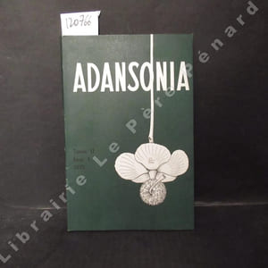 Adansonia Tome 11. Fascicule 1 : La destruction des forêts et des sols en pays tropical. Le cas de Madagascar (A. AUBREVILLE) - Evolution morphologique récente des Croton malgaches (J. LEANDRI) - Gigantomachie botanique : La "Théorie du Durian" contre la "Théorie de la Lentille d'Eau" (L. CROIZAT) - Une technique de préparation des grains de pollen fragiles (A. & J. RAYNAL) - Contribution à l'étude des Orchidaceae de Madagascar. XV. Nouvelles espèces du genre Aeranthes Lindl (J. BOSSER) - ...