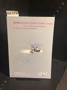 DAF (Documents d'Archéologie Française) N° 90 : Bettencourt-Saint-Ouen (Somme) - Cinq occupations paléolithiques au début de la dernière glaciation