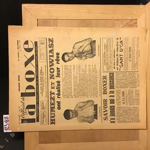 L'Officiel de la Boxe N°55 : Humezt et Nowiasz ont réalisé leur rêve - Savoir boxer n'a jamais nui à la puissance (C. W. Herring) - En 1924 à Chicaco, un évêque fit interdire le "Gant d'or"... 