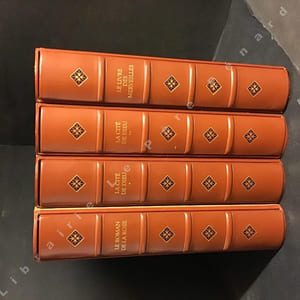 Quatre volumes : Le Livre des Merveilles - Le Roman de la Rose - La Cité de Dieu (en deux tomes)