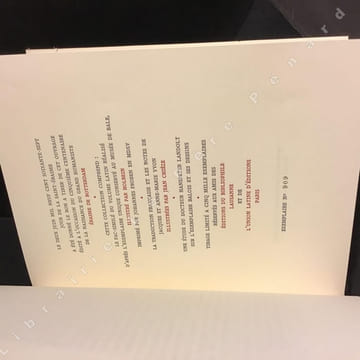 Eloge de la Folie. D'après l'exemplaire de l'édition de 1515 de J. Froben. (Coffret comprenant : Deux volumes dont un représentation l'édition en ...