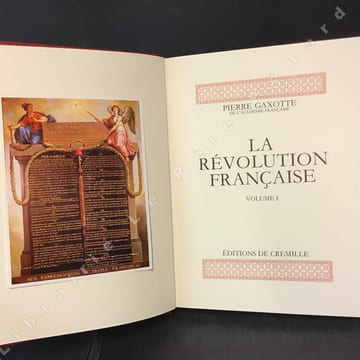La Révolution Française. Volumes I et II ( complet). GAXOTTE, Pierre
