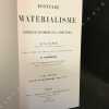 Histoire du matérialisme et critique de son importance à notre époque - Tome I : Histoire du matérialisme jusqu'à Kant. LANGE, Friedrich A. - ...