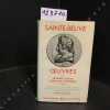 Oeuvres I - Premiers lundis. Début des portraits littéraires.. SAINTE-BEUVE - Texte présenté et annoté par Maxime Leroy