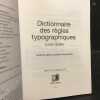 Dictionnaire des règles typographiques. GUÉRY, Louis