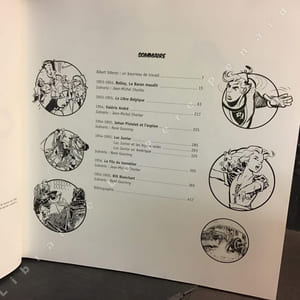 Uderzo - L'intégrale 1953-1955 : 1953-1955 : Belloy, le Baron maudit (Scénario : Jean-Michel Charlier) - 1953-1955 : la Libre Belgique - 1954: Valérie André (Scénario : Jean-Michel Charlier) - 1954-1955 : Jehan Pistolet et l'espion (Scénario : René Goscinny) - 1954-1955 : Luc Junior (Scénario : René Goscinny) - 1954 : Le Fils du tonnelier (Scénario : Jean-Michel Charlier) - 1954-1955 : Bill Blanchart (Scénario : René Goscinny) - Bibliographie
