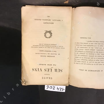 Traité pratique sur les vins. Quatrième édition du traité de vinification, revue et considérablement augmentée.. MACHARD, Henri