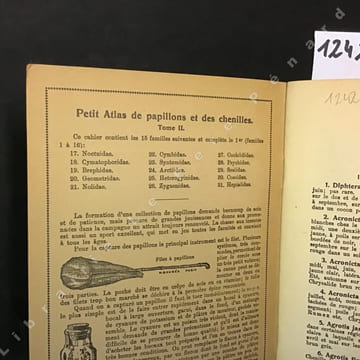 Petit Atlas des papillons et des chenilles. (Complet en 2 volumes). Comptoir Central d'Histoire Naturelle N. Boubée 