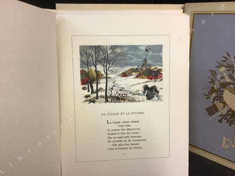 Fables - 3 volumes - Illustrations en couleur d'Henry Lemarié. LA FONTAINE, Jean - Henry LEMARIÉ