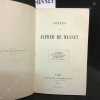 Contes (La mouche - Pierre et Camille - Mademoiselle Mimi Pinson - Le Secret de Javotte - Le Merle blanc - Lettres sur la Littérature). Alfred de ...