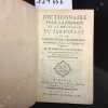 Dictionnaire pour la pratique du jardinage et de l'agriculture, par principes, Et d&eacute;montr&eacute;es d'apr&egrave;s la Physique des V&eacute;g&eacute;taux.. Abb&eacute; Roger Schabol