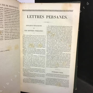 Oeuvres complètes de Montesquieu, avec des notes de Dupin, Crevie, Voltaire, Mably, Servan, La Harpe, etc., etc.. MONTESQUIEU