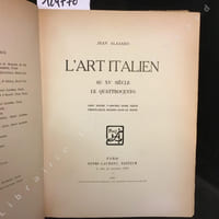 L'art italien au XVe siècle. Le quattrocento.