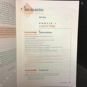 L'Ethique - Fondements et problématiques contemporaines