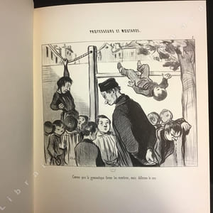 Daumier et l'université - Professeurs et moutards
