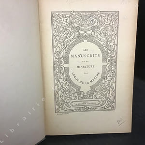 Les Manuscrits et la Miniature