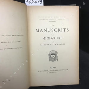 Les Manuscrits et la Miniature