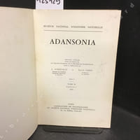 Adansonia Tome 10. Fascicule 1 : La flore tropicale tertiaire de Sahara - Lycopodiales de la région malgache - Umbelliflorea du Cameroun - Orchidaeceae de Madagascar - ...