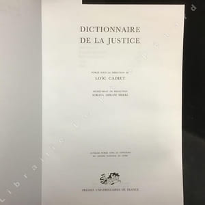 Dictionnaire de la justice
