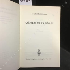 Arithmetical Functions