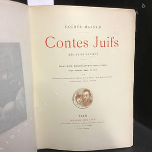 Contes Juifs. Récits de famille. 