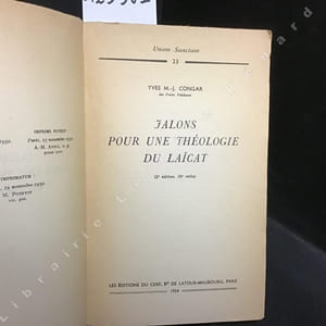 Jalons pour une théologie du laïcat. 2e édition.