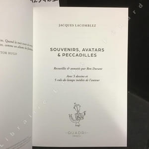 Souvenirs, avatars & peccadilles