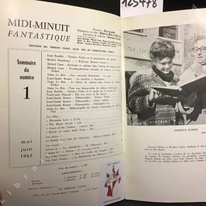Midi-Minuit Fantastique N° 1 : Terence Fisher : Terence Fisher et la permanence des mythes (Jean Boulet) - Welcome monster lovers (Michel Nuridsany) - Érotisme et sadisme dans l'œuvre de Terence Fisher (Michel Cain) - Psychopathologia sexualis de l'œuvre de Terence Fisher (Michel Cain) - Une constante fisherienne : le sang (Alain Le Bris) - Filmographies : Terence Fischer - Peter Cushing - Christopher Lee (Jean-Claude Romer) - Bibliographie du cinéma fantastique de 1945 à 1962 (Alain Le Bris) ...