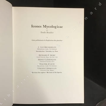 Icones Mycologicae ou iconographie des champignons de France principalement discomycetes (5 Tomes). BOUDIER, Émile 