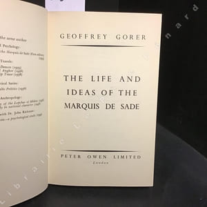 The life and ideas of the Marquis de Sade