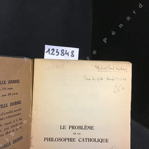 Le problème de la philosophie catholique
