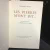 Les pierres m'ont dit.... BRIANT, Th&eacute;ophile - A. BORDEAUX-LE PECQ (Illustrations) 