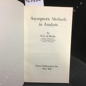 Asymptotic methods in analysis