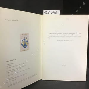 Donatien Alphonse François, marquis de Sade. Lettres & documents manuscrits - Dessins de Jean-Baptiste Tierce