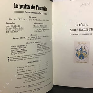 Le Puits de l'Ermite N° 29-30-31 : Le domaine poétique international du Surréalisme