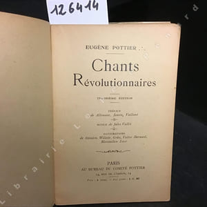 Chants Révolutionnaires. Troisième édition.