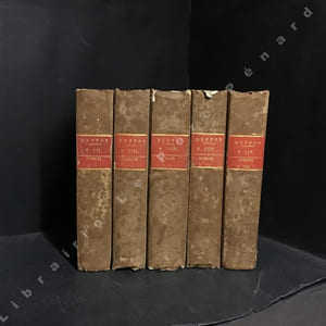 Oeuvres complètes de Buffon, enrichies d'une vue générale des progrès de plusieurs branches des sciences naturelles, et mises en ordre par M. le Comte de Lacepède, augmentées d'un volume contenant le précis des merveilles de la nature, découvertes depuis Buffon jusqu'à nos jours. Nouvelle édition ornée d'un portrait de l'auteur, de 234 planches et d'un tableau gravé de tous les animaux nouvellement découverts.