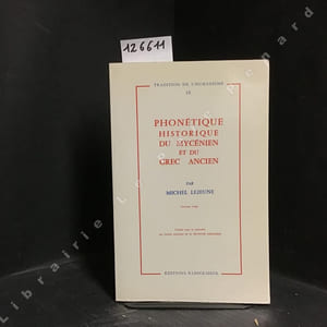 Phonétique historique du mycénien et du grec ancien