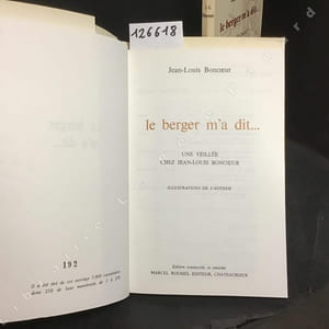 Le berger m'a dit... (2 volumes)