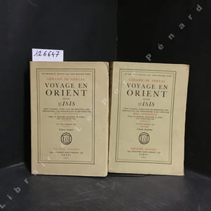 Voyage en Orient suivi d'Isis (3 volumes)