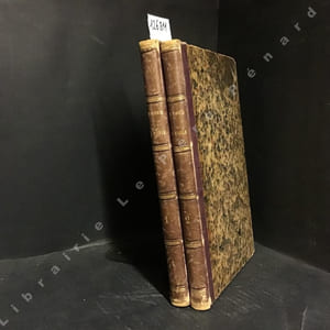 Le tiroir du diable. Paris et les parisiens, moeurs et coutumes, caractères et portraits des habitants de Paris, tableau complet de leur vie privée, publique, politique, artistique, littéraire, industrielle, etc., etc. Illustrations : Les Gens de Paris, Série de Gravures avec légendes par Gavarni. Vues monuments, édifices particuliers, lieux célèbres et principaux aspects de Paris par Champin, Bertrand, d'Aubigny, Français. (2 volumes)