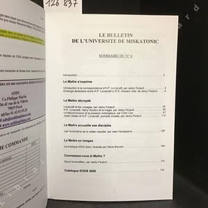 Le Bulletin de l'Université de Miskatonie N°6 (Lovecraft, etc..)