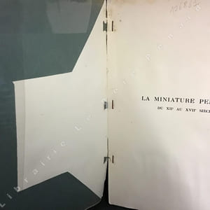La miniature persane du XIIe au XVIIe siècle