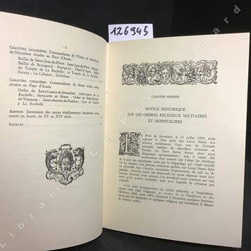 Les commanderies templières et hospitalières du Pays d'Aunis. Notices sur les ordres religieux militaires et hospitaliers, l'organisation templière et ...