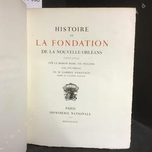 Histoire de la fondation de la Nouvelle-Orléans (1717-1722)